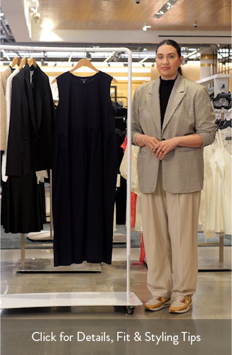 Sleeveless Organic Cotton Midi Dress, sales video thumbnail