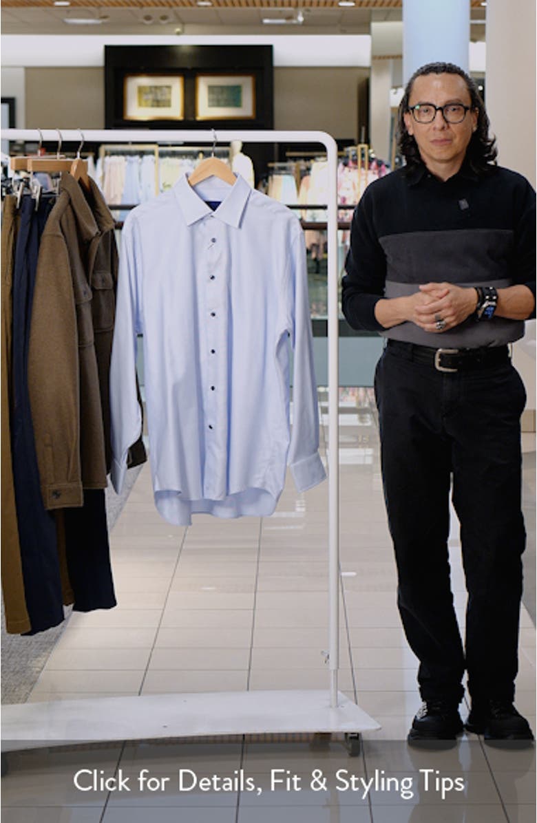 Regular Fit Micro Dobby Dress Shirt, sales video thumbnail