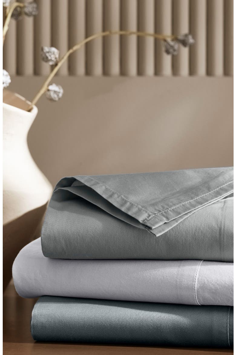 Signature Hemmed Sheet Set, Alternate, color, SHORE