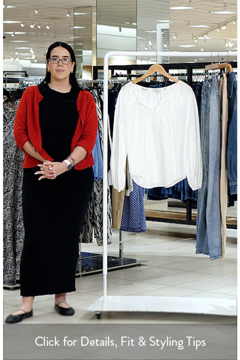 Tie Neck Poplin Top video
