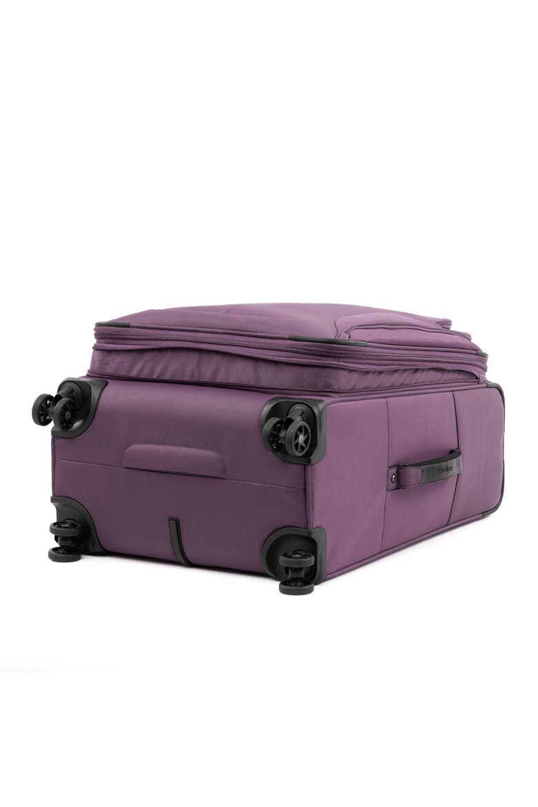 Tourlite Softside Expandable 25" Medium Checked Spinner Luggage, Alternate, color, Deep Purple