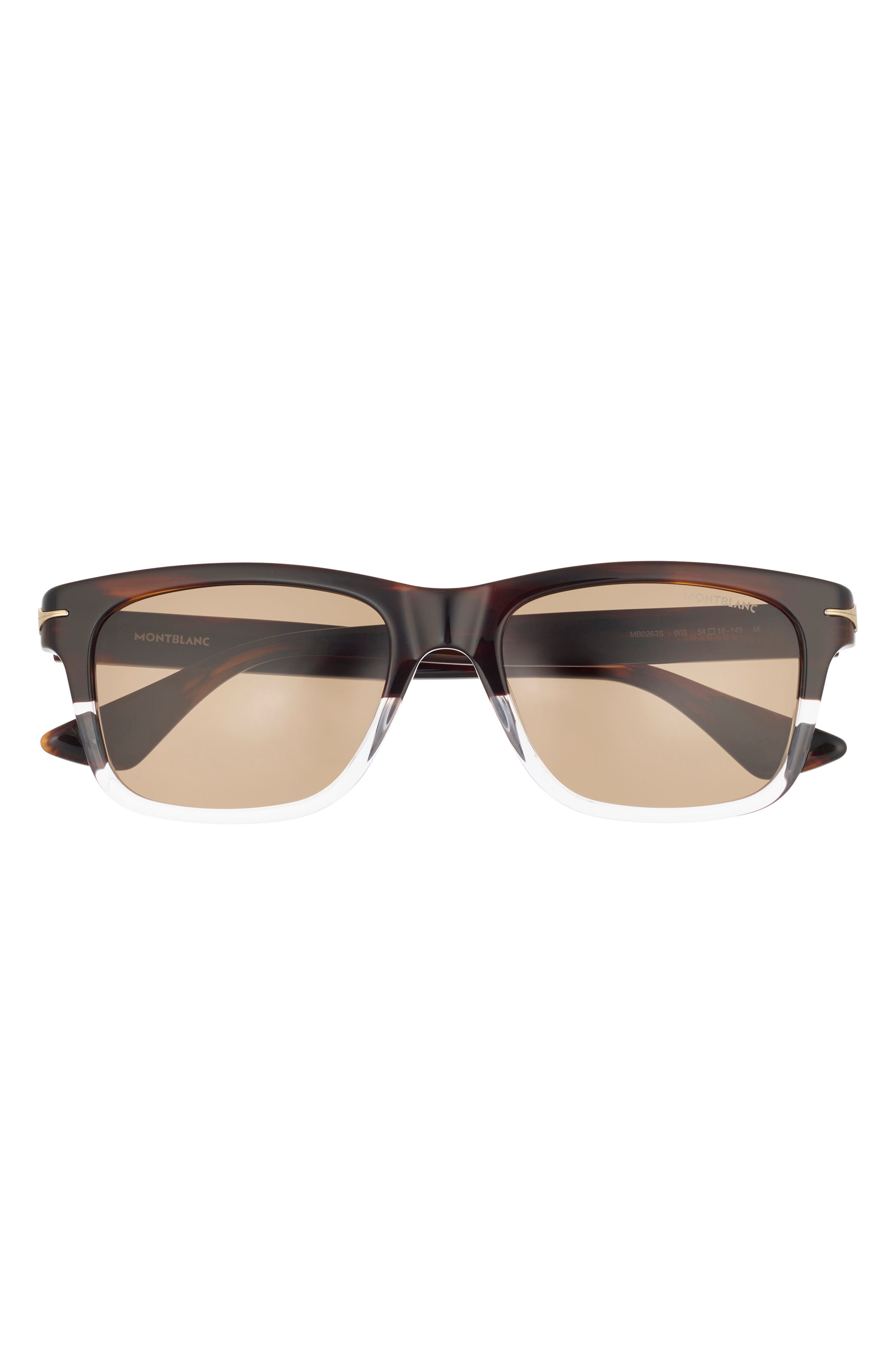 Montblanc 54mm Square Sunglasses