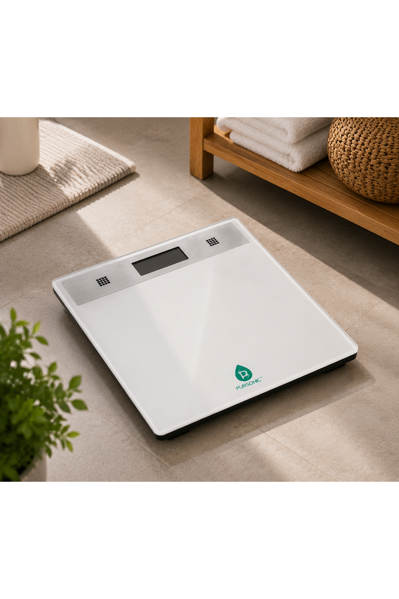 Bilingual Talking Bathroom Scale, Alternate, color, White