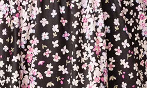 Shop Kiyonna Encore Print Faux Wrap Top In Nightshade Floral Falls