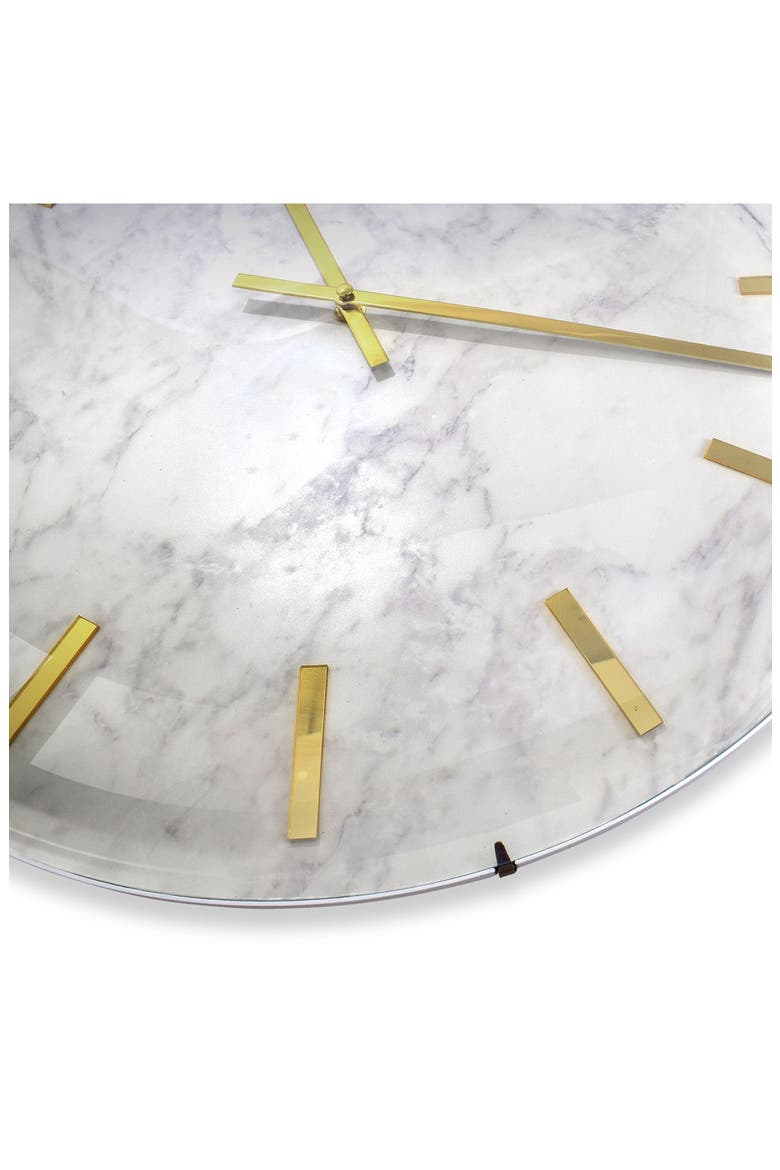 Large Analog Wall Clock, Alternate, color, WHITE AND GRAY