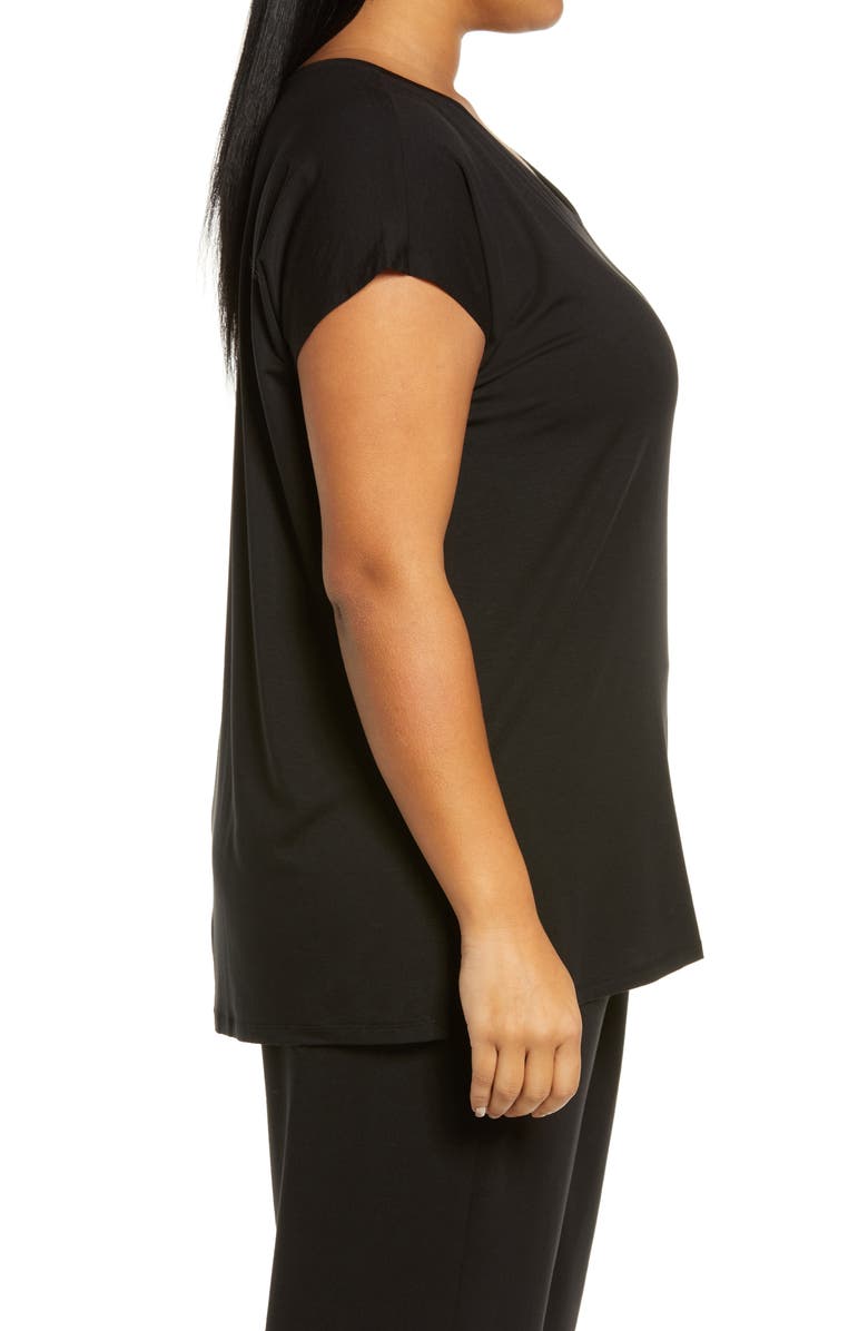 Eileen Fisher Boxy V-Neck Top, Alternate, color, 