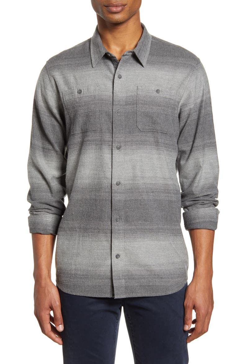 Rya Eddie Button-Up Shirt, Main, color, QUIET SHADE