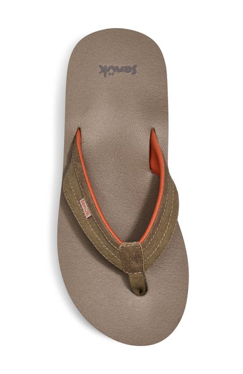 Sanuk Ziggy Water Friendly Flip Flop In Multi