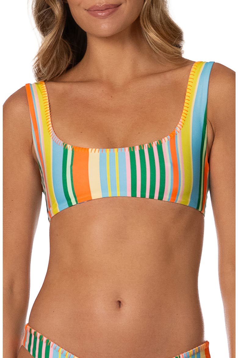 Deep Sea Lines Danna Reversible Bikini Top, Main, color, OPEN BLUE