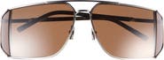 Saint Laurent SL 750 59mm Rectangle Sunglasses