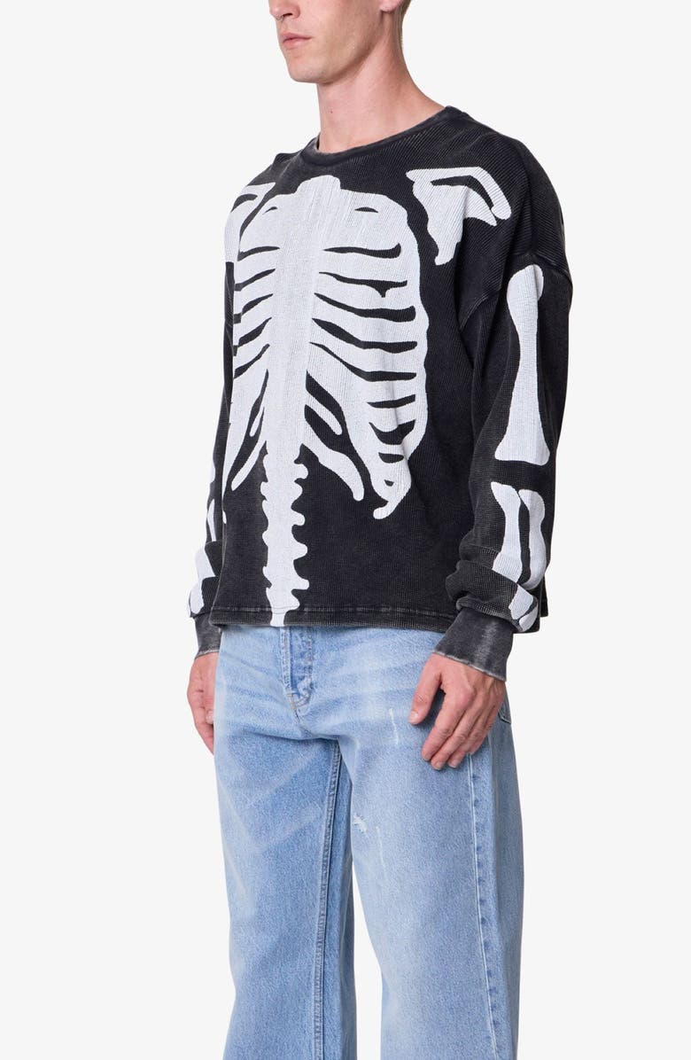 mnml Skeleton Thermal Long Sleeve Graphic T-Shirt, Alternate, color, 