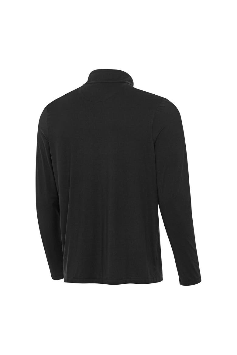 Men's Antigua  Black New York Mets Content Quarter-Zip Top, Alternate, color, Black