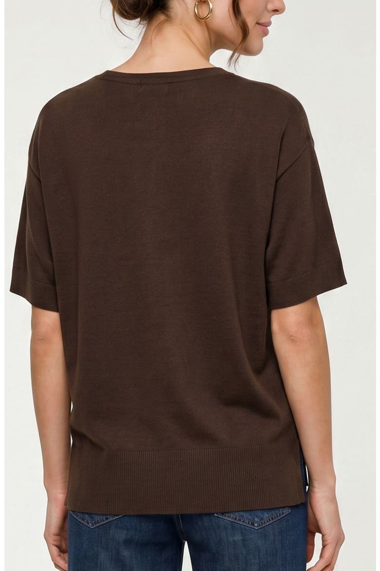 V-Neck Dolman Pullover, Alternate, color, JAVA