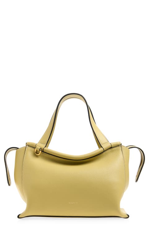 Ida Leather Top Handle Bag
