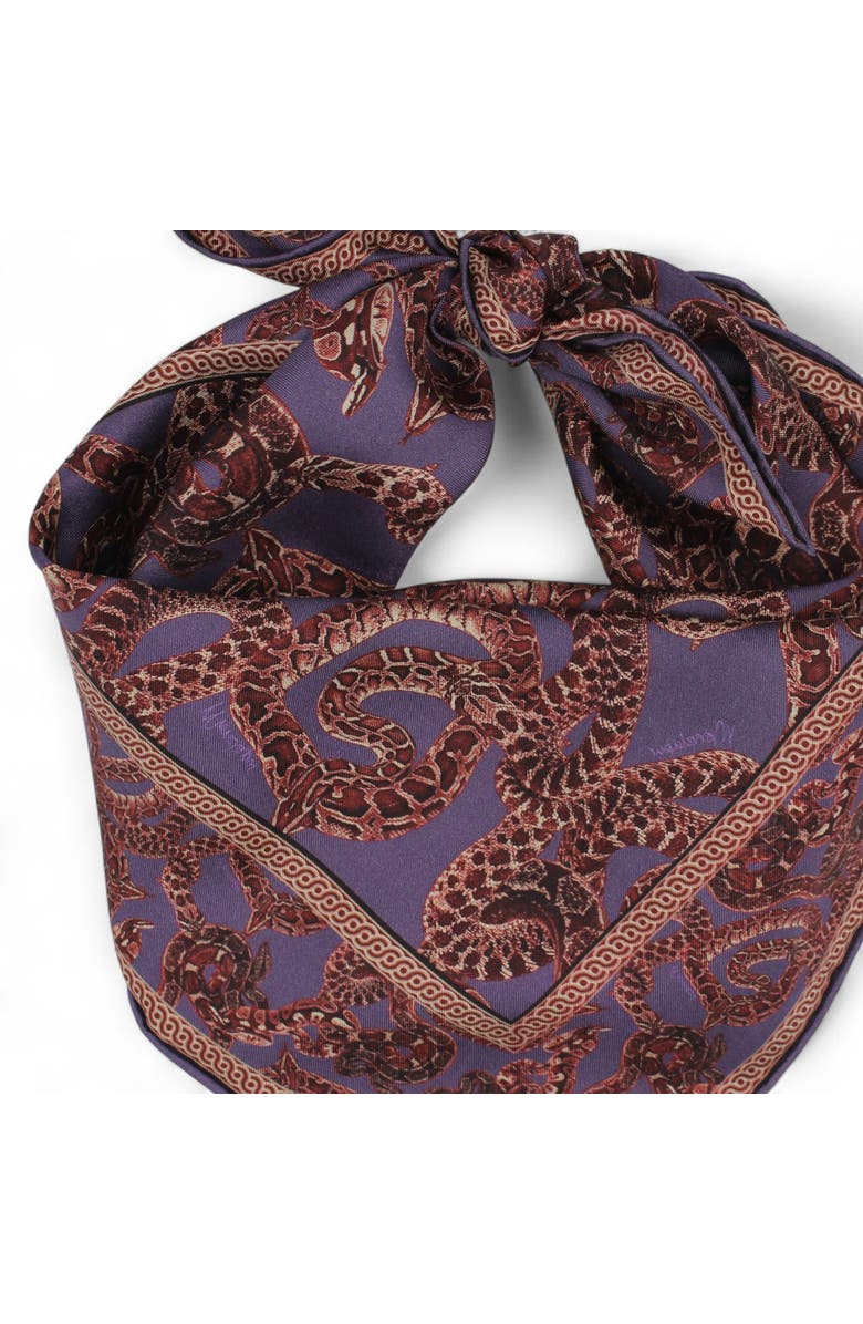 Monzlapur Silk Snake Scarf, Alternate, color, Purple X Vino