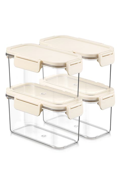 Set of 4 Airtight Food Storage Containers