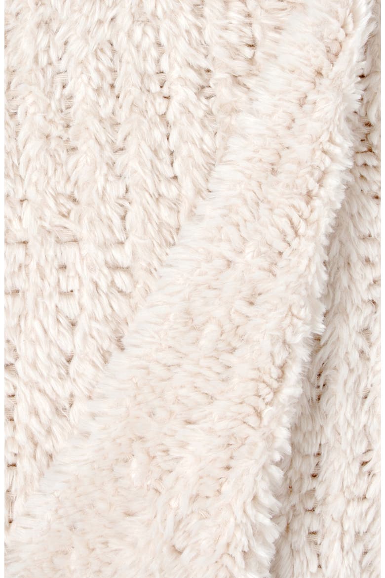 Giraffe at Home Luxe™ Knit Throw Blanket, Alternate, color, CREAM