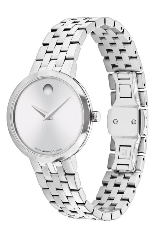 Movado Women's Museum Classic Swiss Quartz Stainless-steel Watch, 29.5mm In Silver