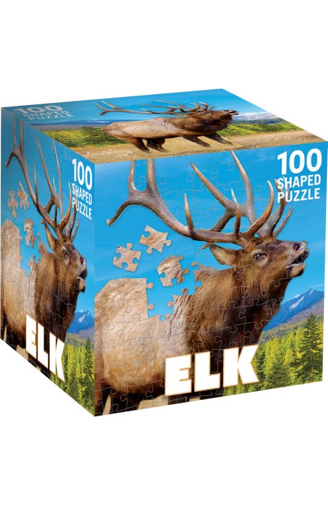Elk 100 Piece Shaped Jigsaw Puzzle