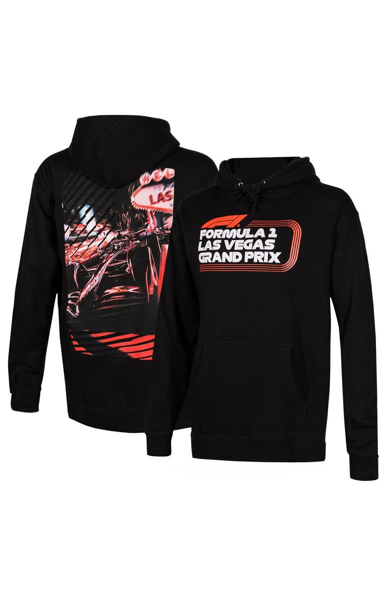 Insomniac Unisex Black Formula 1 Las Vegas Grand Prix Classic Pullover Hoodie, Main, color, 