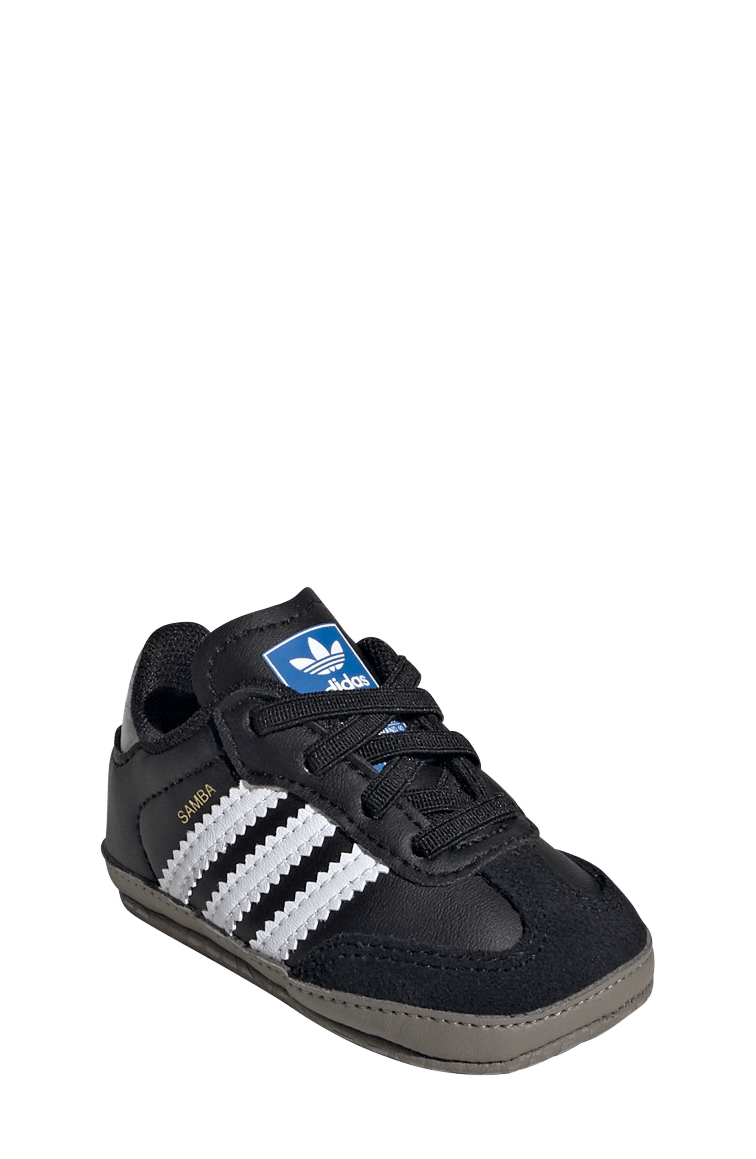 adidas Kids' Samba Crib Shoe, Main, color, Cblack/Ftw