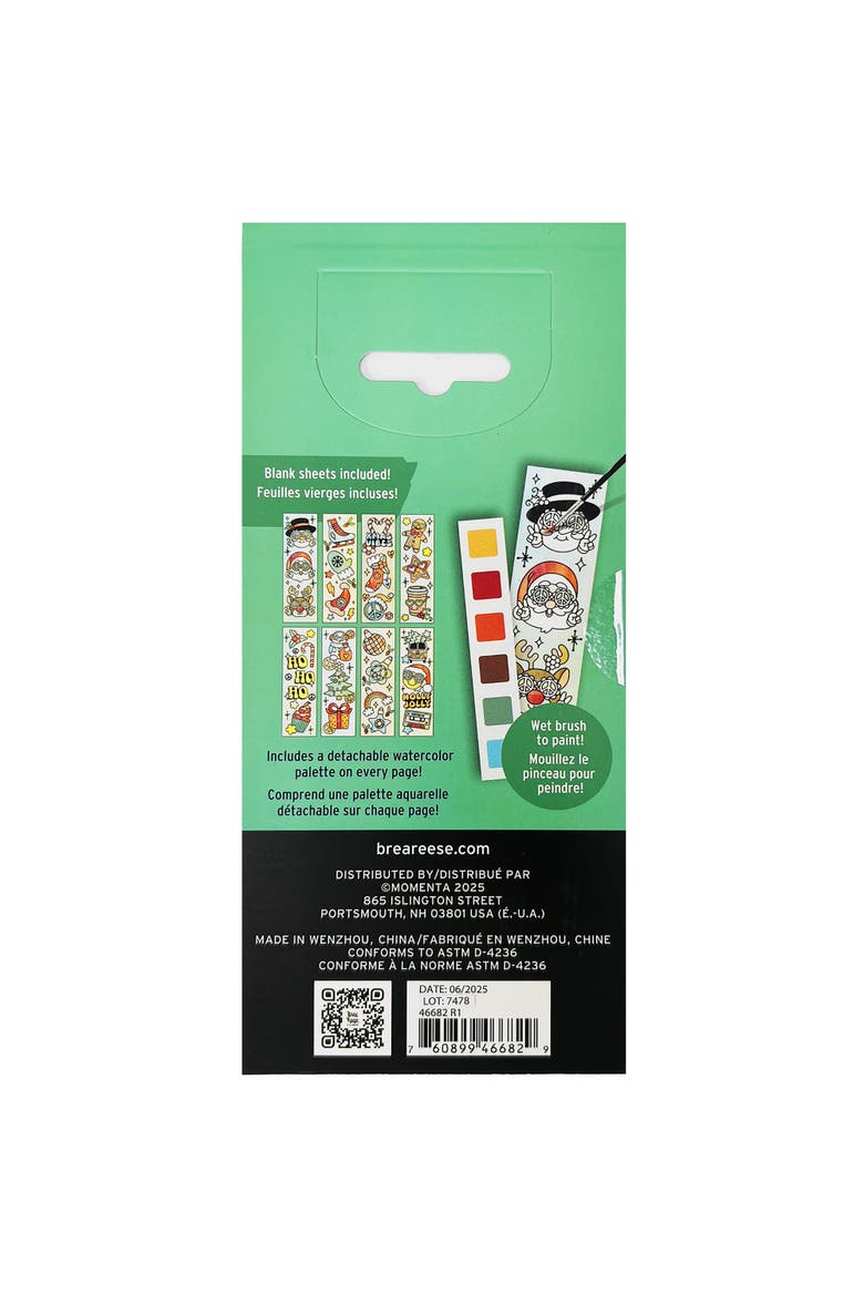 Watercolor Bookmark Pad, Frosty, 8 Snowman Designs, Alternate, color, Multicolored