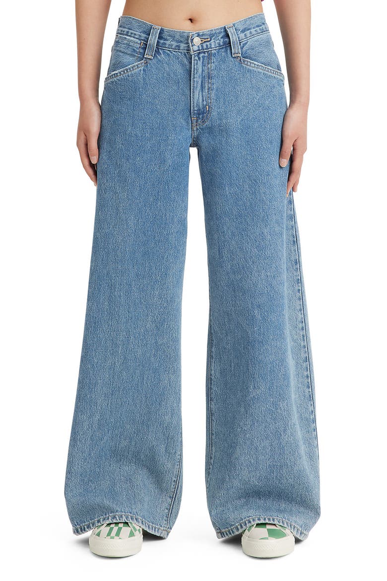'94 Baggy Wide Leg Jeans, Main, color, TAKE CHANCES