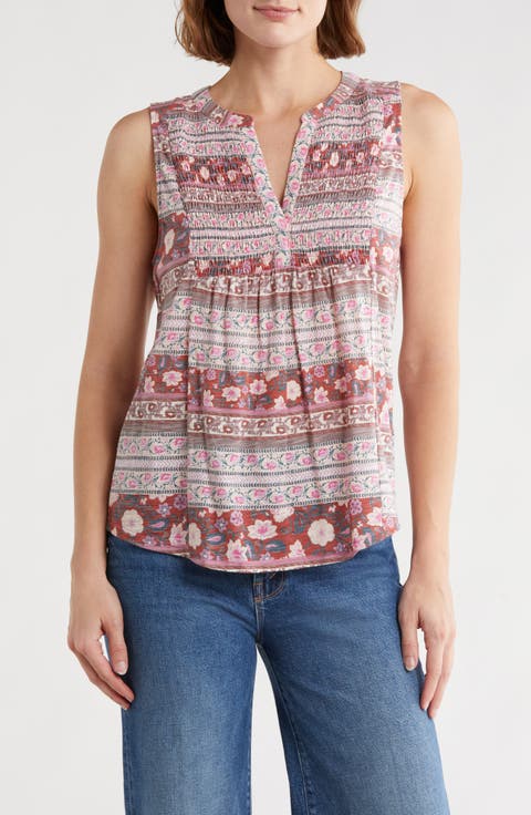 Floral Smocked Tank
