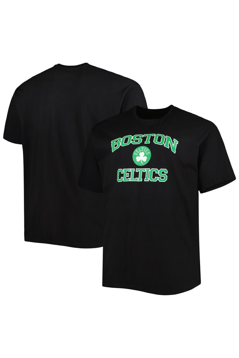 Men's Black Boston Celtics Big & Tall Heart & Soul T-Shirt, Main, color, Black