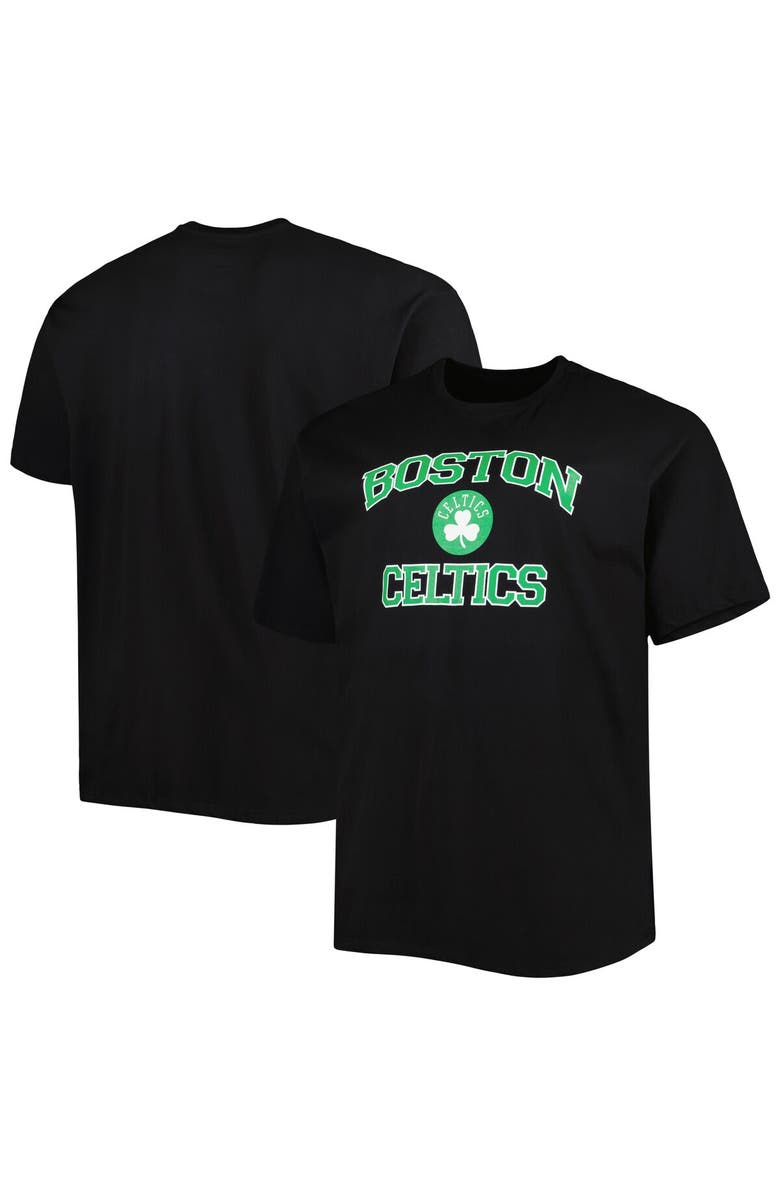 PROFILE Men's Black Boston Celtics Big & Tall Heart & Soul T-Shirt, Main, color, Black