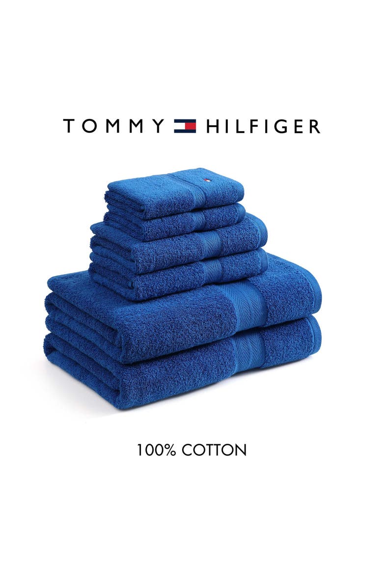 Modern American Terry 6-Piece Towel Set, Alternate, color, MEDIUM / DARK BLUE