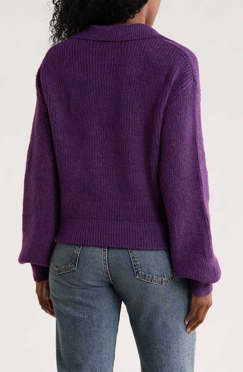 JACQUIE THE LABEL Jacquie Relaxed Fit Sweater, Alternate, color, Purple