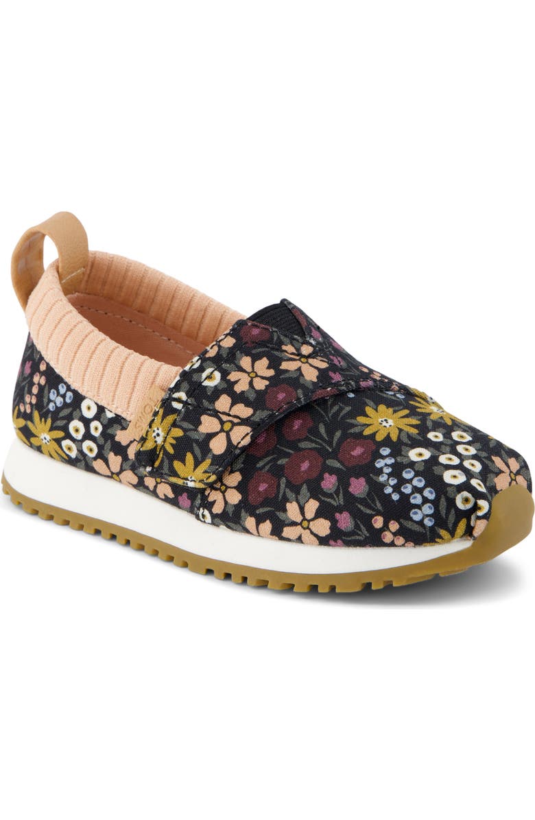 TOMS Kids' Areside Slip-On Sneaker, Main, color, Black