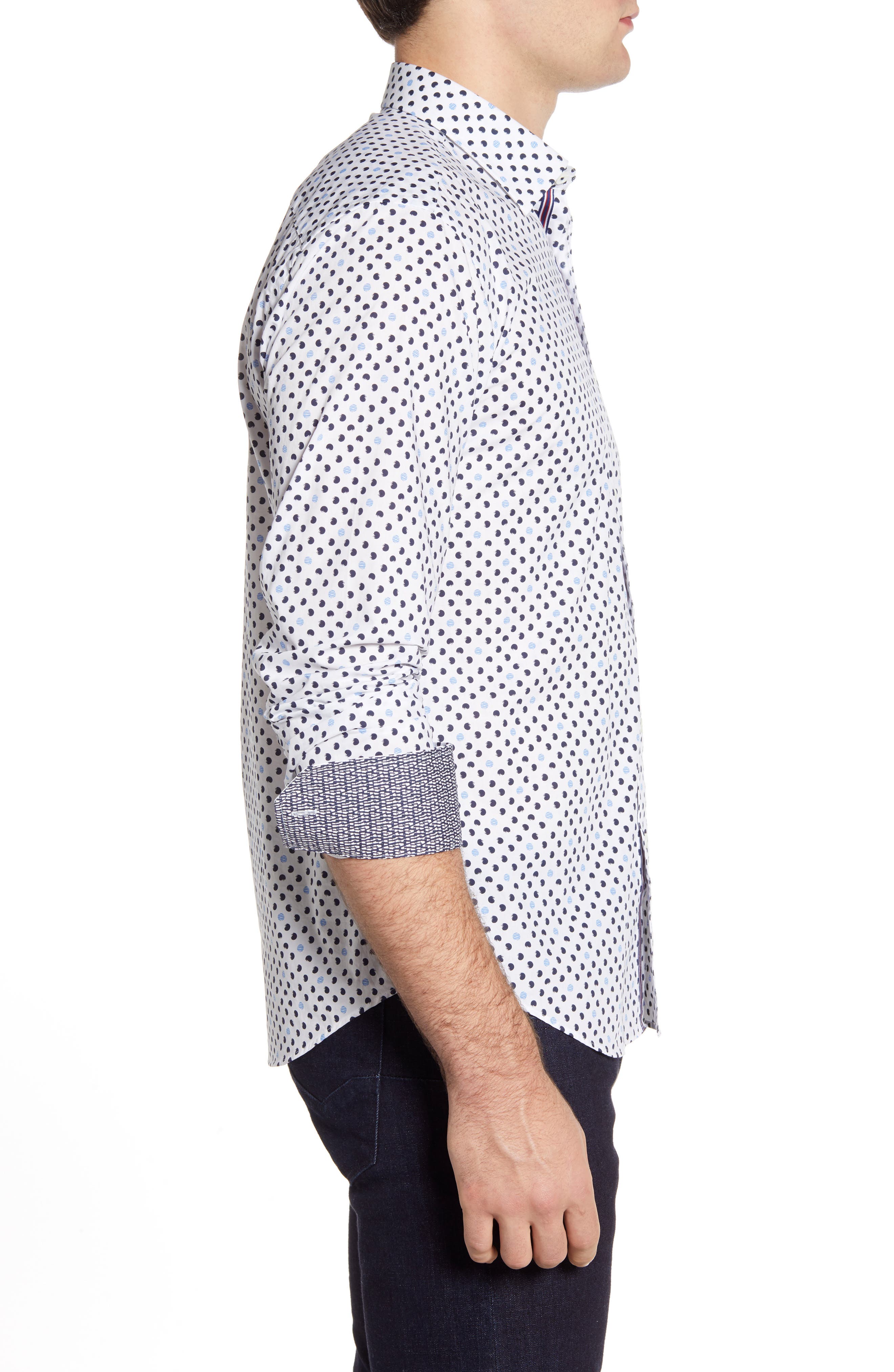 Bugatchi Classic Fit Dot Button-Up Shirt (Men) | Nordstromrack