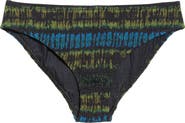 Ulla Johnson Marseille Tie Dye Smocked Bikini Bottoms