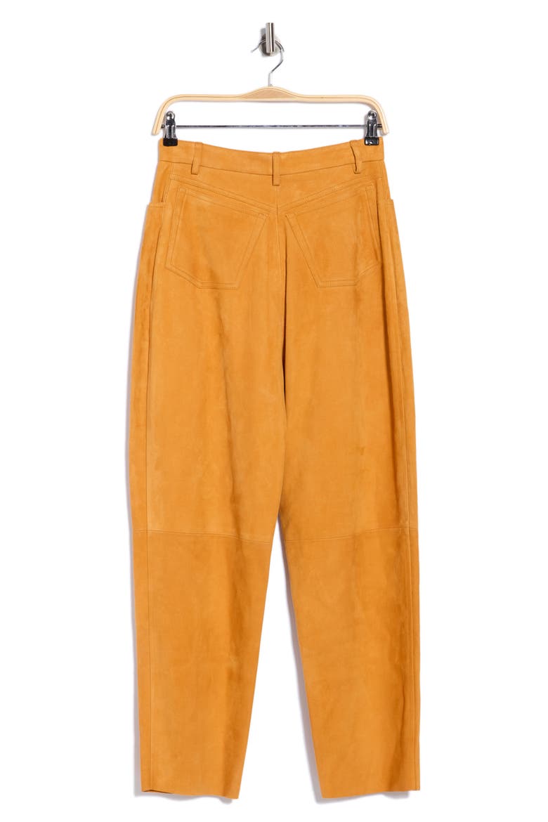 Suede Pants, Alternate, color, SAFFRON