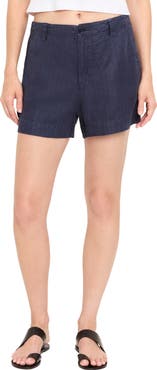 Michael Stars Dara Clean Front Linen Blend Shorts