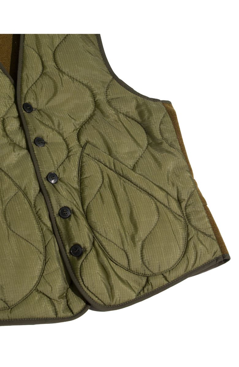 Fortela Squid Quilted Liner Gilet, Alternate, color, Green