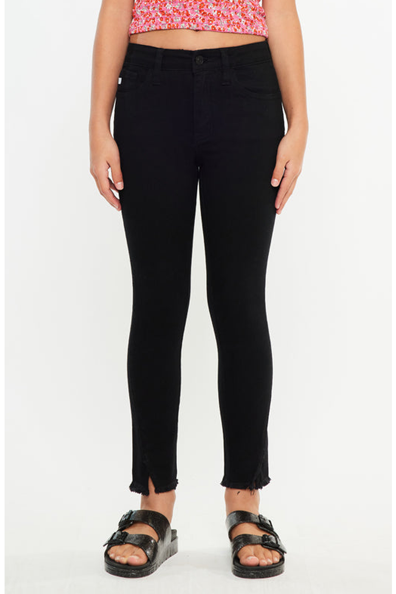 Rachell High Rise Ankle Skinny Jeans, Main, color, Black