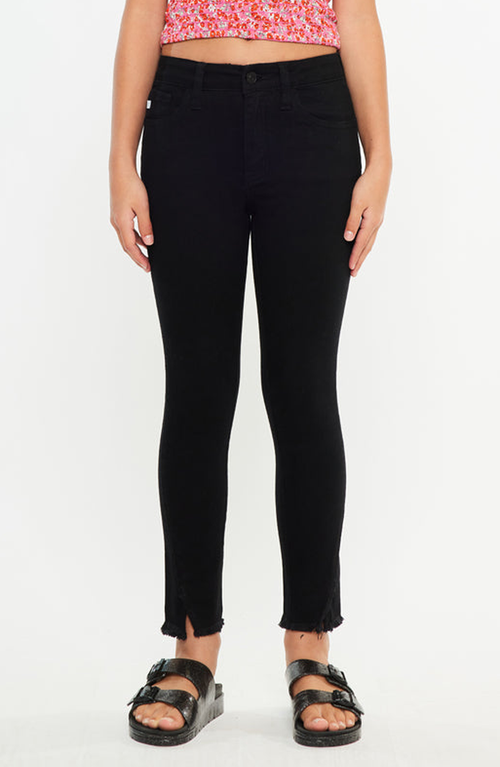 Kancan Kids'  Rachell High Rise Ankle Skinny Jeans In Black