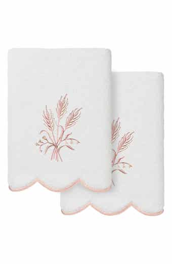 Whitney Scallop Set of 2 Turkish Cotton Hand Towels