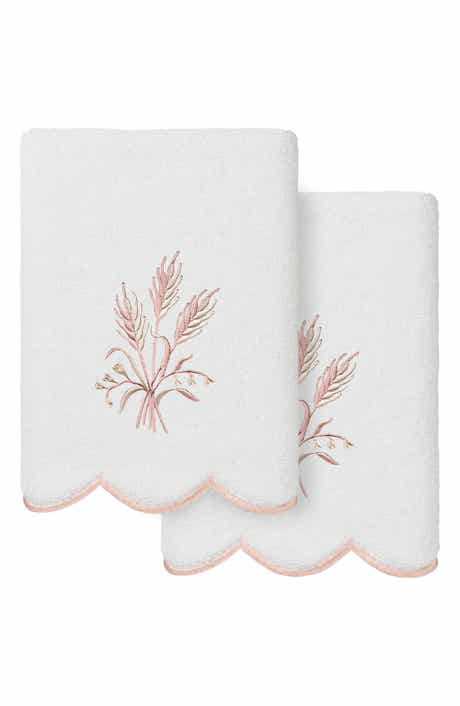 Whitney Scallop Set of 2 Turkish Cotton Hand Towels