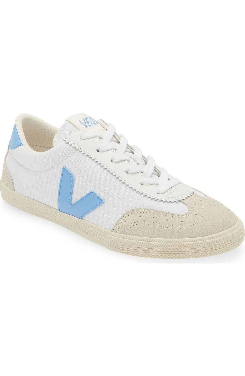 Veja Volley Canvas Sneaker, Main, color, White/ Aqua