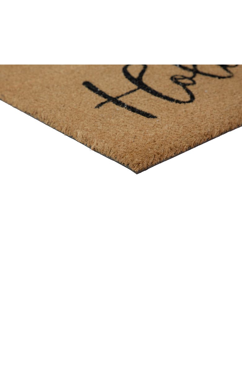 Northlight Natural Coir "Happy Holidays" Christmas Doormat 18" x 30", Alternate, color, 