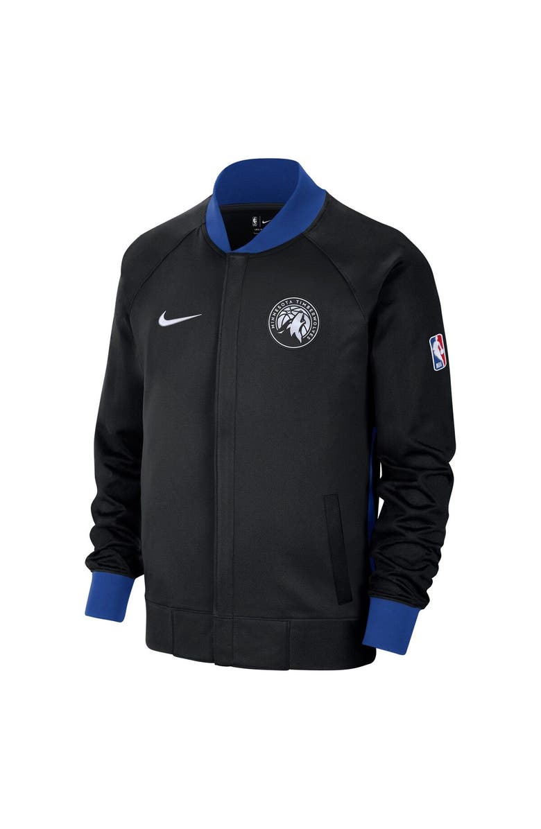 Nike Men's Nike Black/Royal Minnesota Timberwolves 2022/23 City Edition Showtime Thermaflex Full-Zip Jacket, Alternate, color,