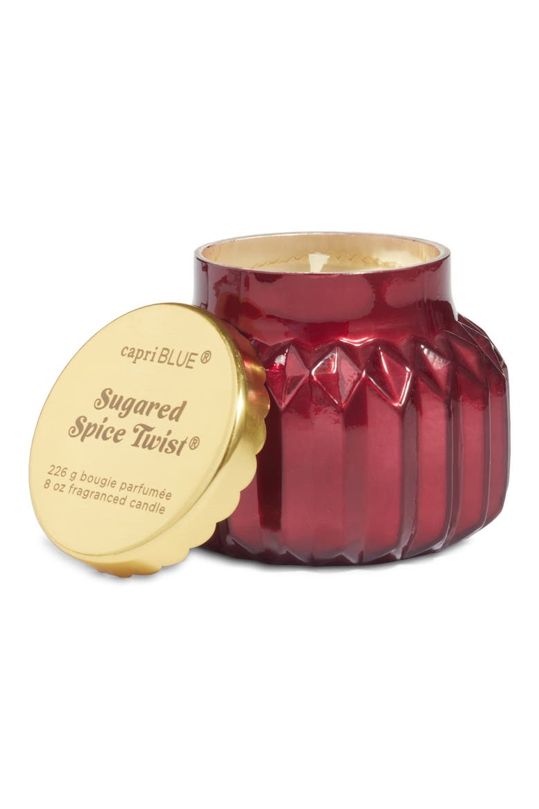 Sugared Spice Twist Scented Royal Gem Signature Candle, Alternate, color, RUBY
