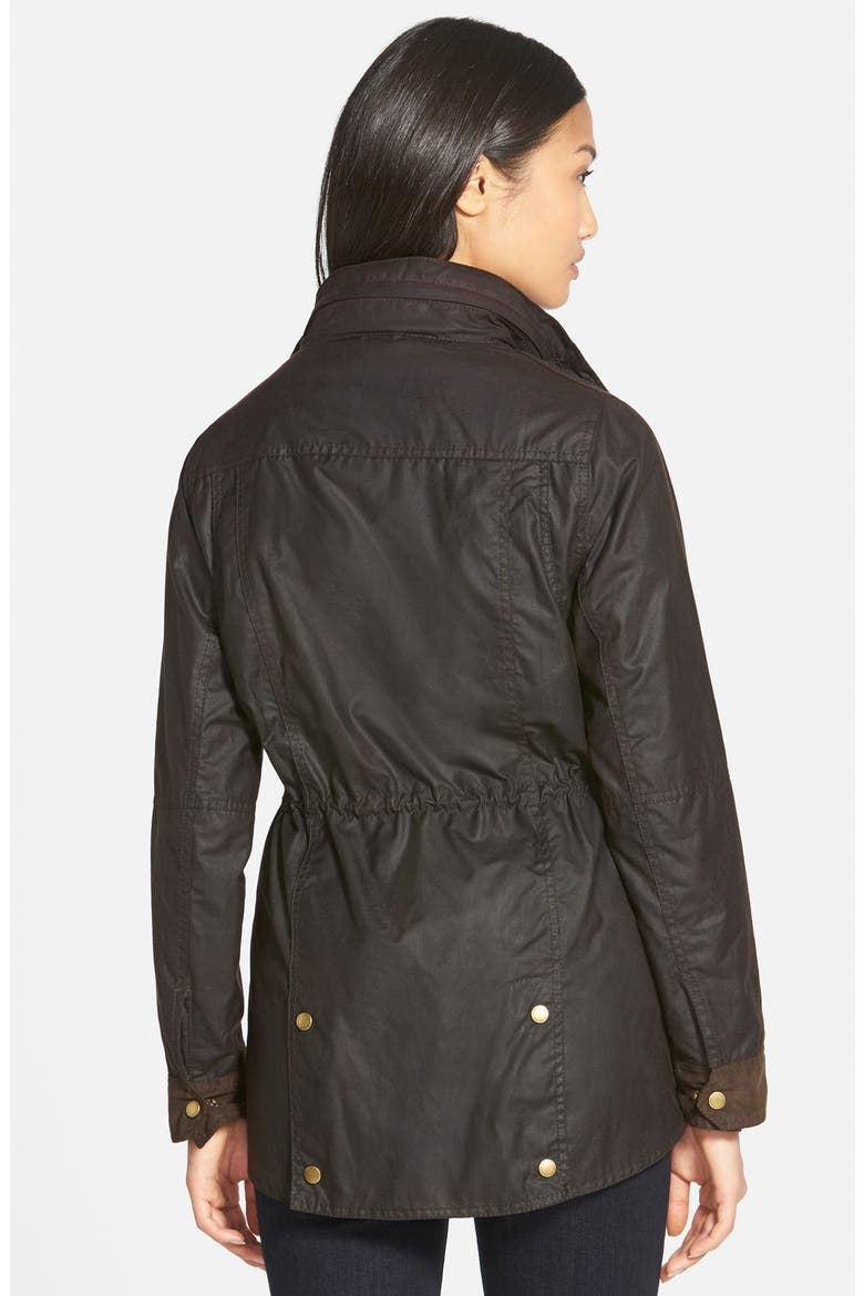 'Badminton' Waterproof Waxed Cotton Jacket, Alternate, color, RUSTIC