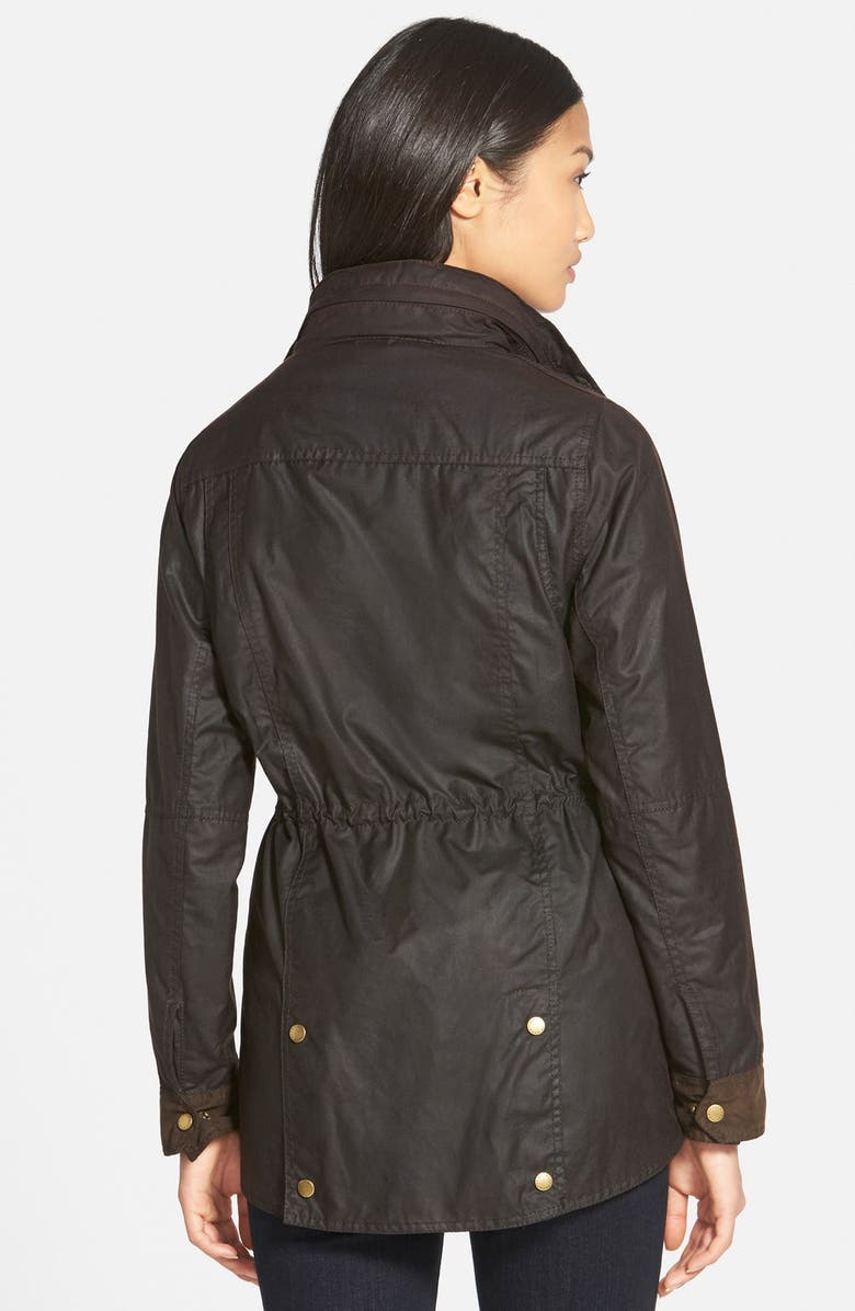 Barbour 'Badminton' Waterproof Waxed Cotton Jacket, Alternate, color, 