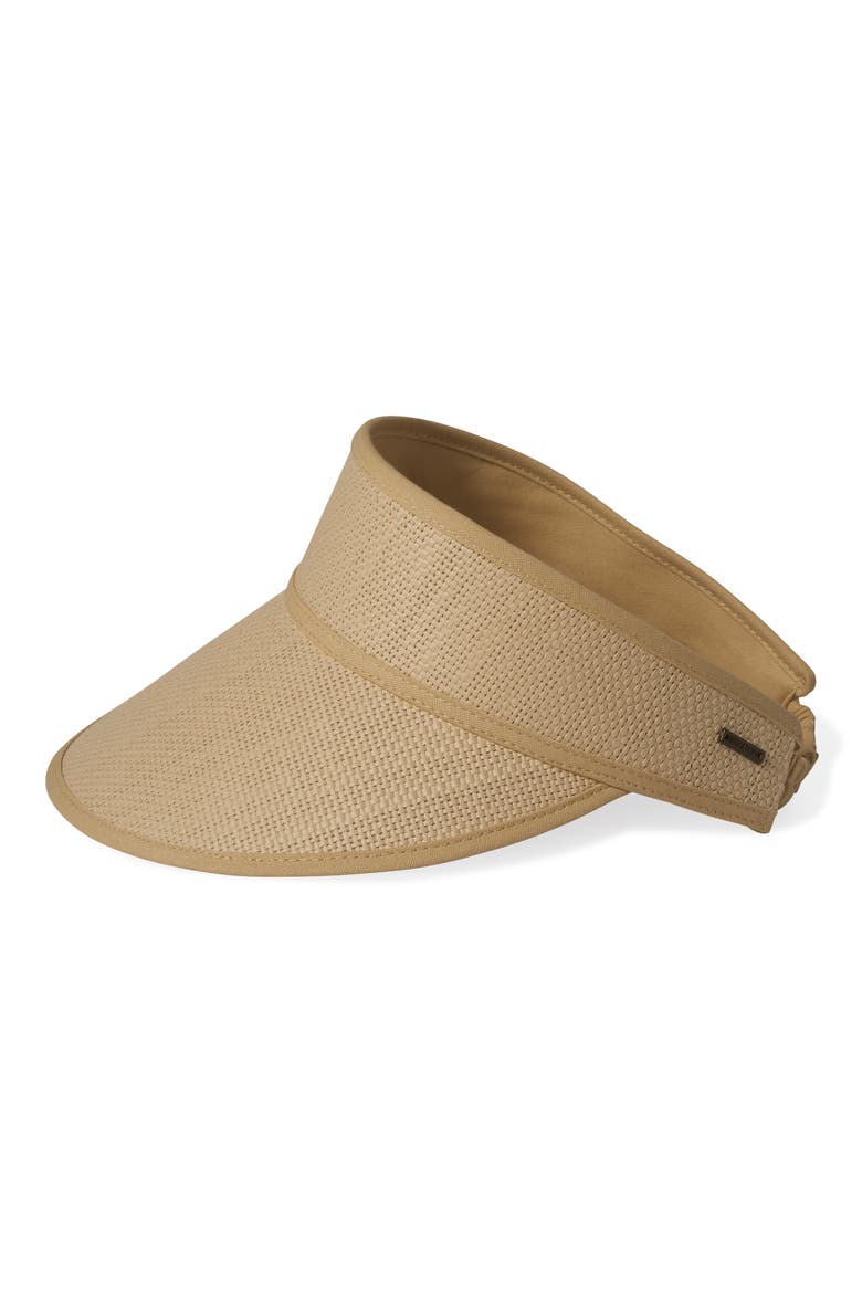 Newport Straw Visor, Alternate, color, NATURAL/NATURAL