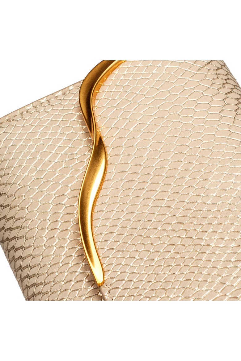Malverne Wristlet, Alternate, color, Metallic Bone